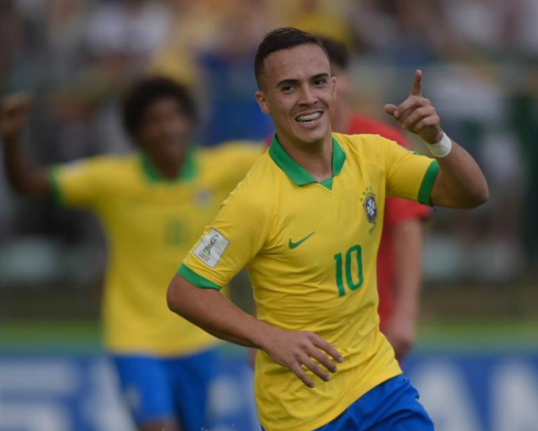 O Brasil goleou na estreia do Mundial Sub-17 (Foto: Reprodução/Twitter)