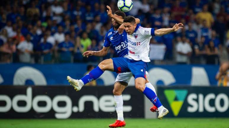 A partida foi de nível técnico baixo, apesar do domínio territorial e pressão do Cruzeiro em cima do Fortaleza-(Bruno Haddad/Cruzeiro)