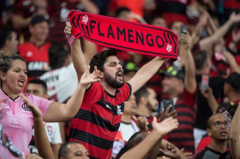 Torcedor do Flamengo durante partida no Maracanã (Foto: Alexandre Vidal/Flamengo)