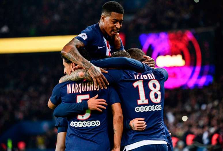 PSG goleou o Olympique de Marseille por 4 a 0 neste domingo (Foto: MARTIN BUREAU/AFP)