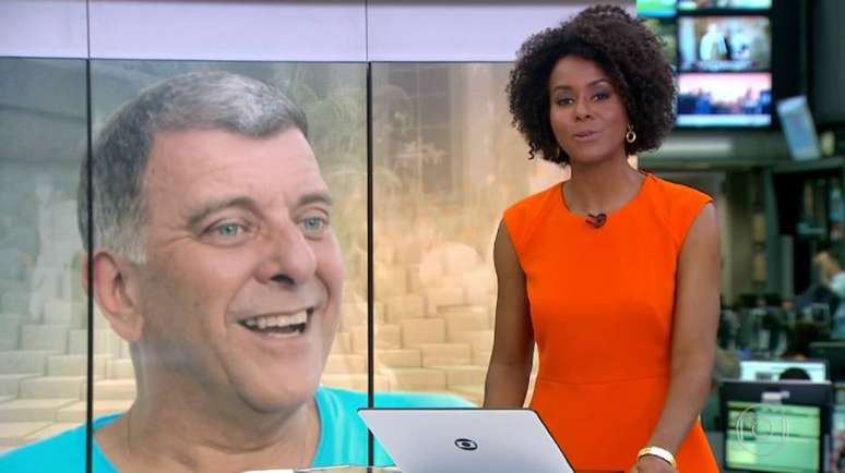 Maju Coutinho após exibição de reportagem sobre a morte de Jorge Fernando no 'Jornal Hoje'; momento rendeu críticas de Carla Vilhena