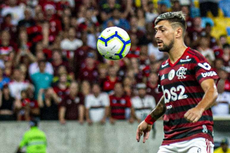 Arrascaeta acredita que goianos colocarão dificuldade no Serra Dourada (Foto: Alexandre Vidal/Flamengo)