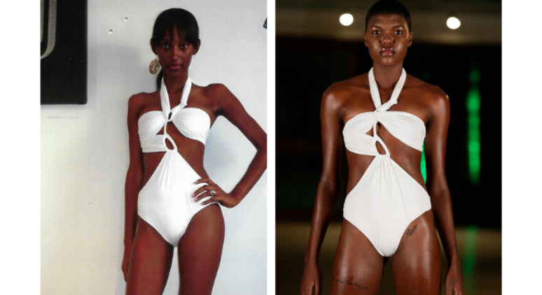 Looks de Amir Slama antes e no Fashion Resort (Fotos: Reprodução/ Marcia Fasoli/Divulgação)