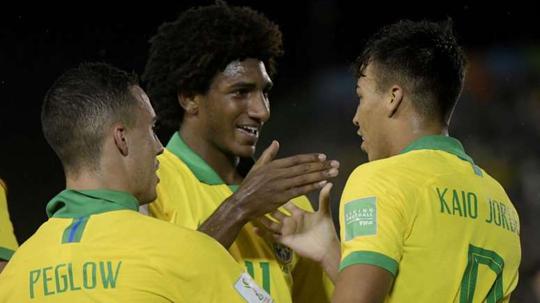 Talles Margno e Kaio Jorge marcaram pelo Brasil (Alexandre Loureiro/CBF)