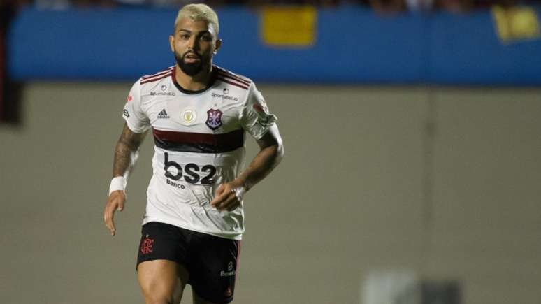 Gabigol durante o empate com o Goiás (Foto: Alexandre Vidal / Flamengo)