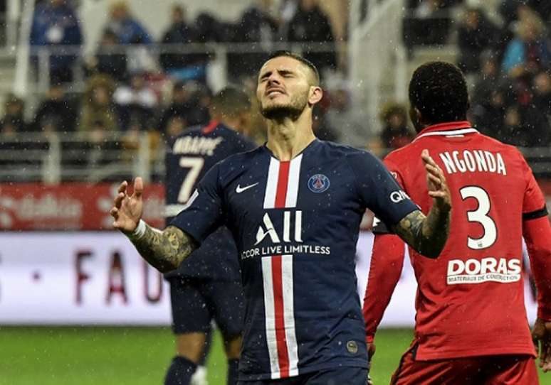 Icardi não teve boa atuação contra o Dijon (Foto: AFP)