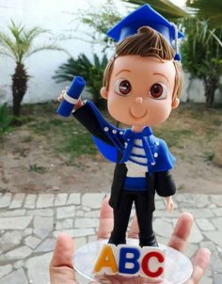 52. Boneco de biscouit para lembrancinhas de formatura infantil &ndash; Por: Pinterest