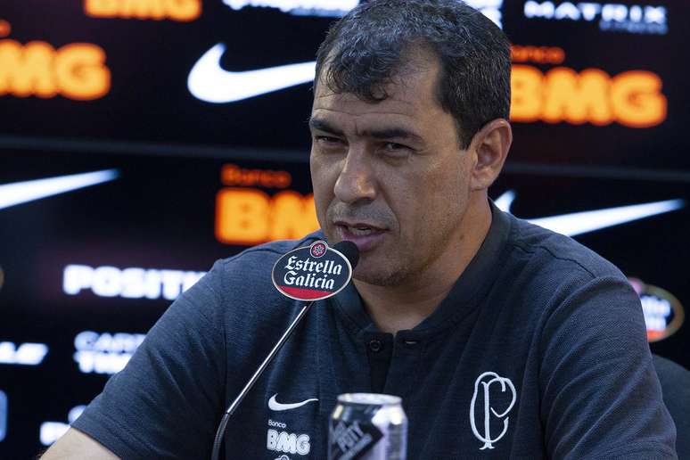 O treinador do Corinthians, Fábio Carille