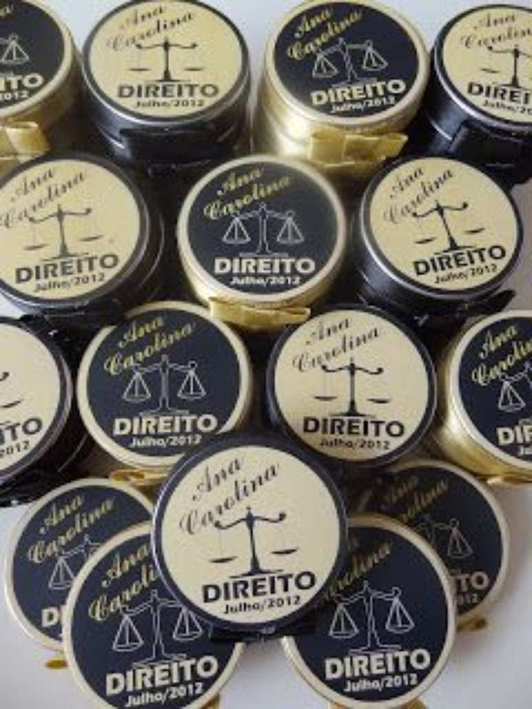 15. Lembrancinhas de formatura de direito &ndash; Por: Pinterest
