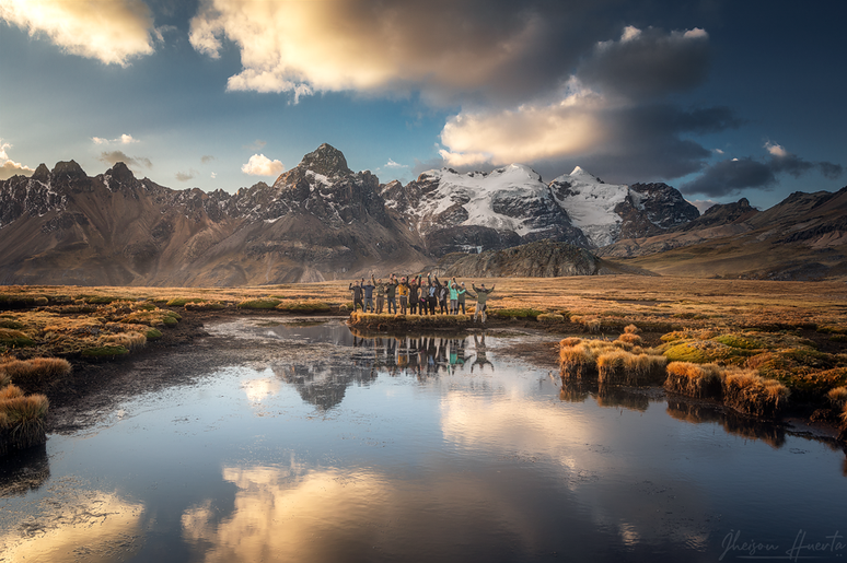 Uma oficina realizada em Huarapasca, no Parque Nacional Huascarán, na região de Ancash, Peru.