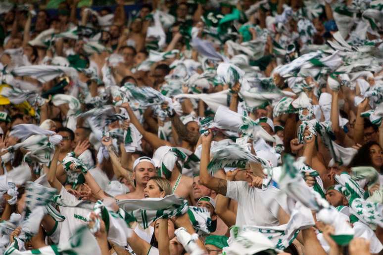 Torcida do Palmeiras em partida do Campeonato Brasileiro, no Allianz Parque