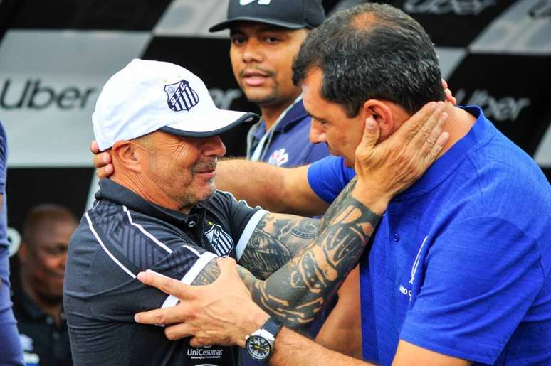 Sampaoli lamenta saída de Carille no Corinthians (Foto: Fernando Dantas/Gazeta Press)