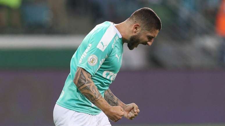Autor do gol da vitória de sábado, Zé Rafael não balançava as redes desde 10 de julho (Agência Palmeiras/Divulgação)