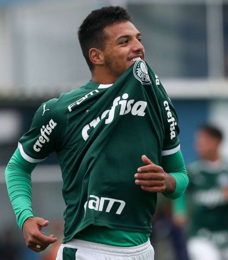 Volante de 19 anos, Gabriel Menino fez o gol da vitória palmeirense (Foto: Fabio Menotti/Palmeiras)