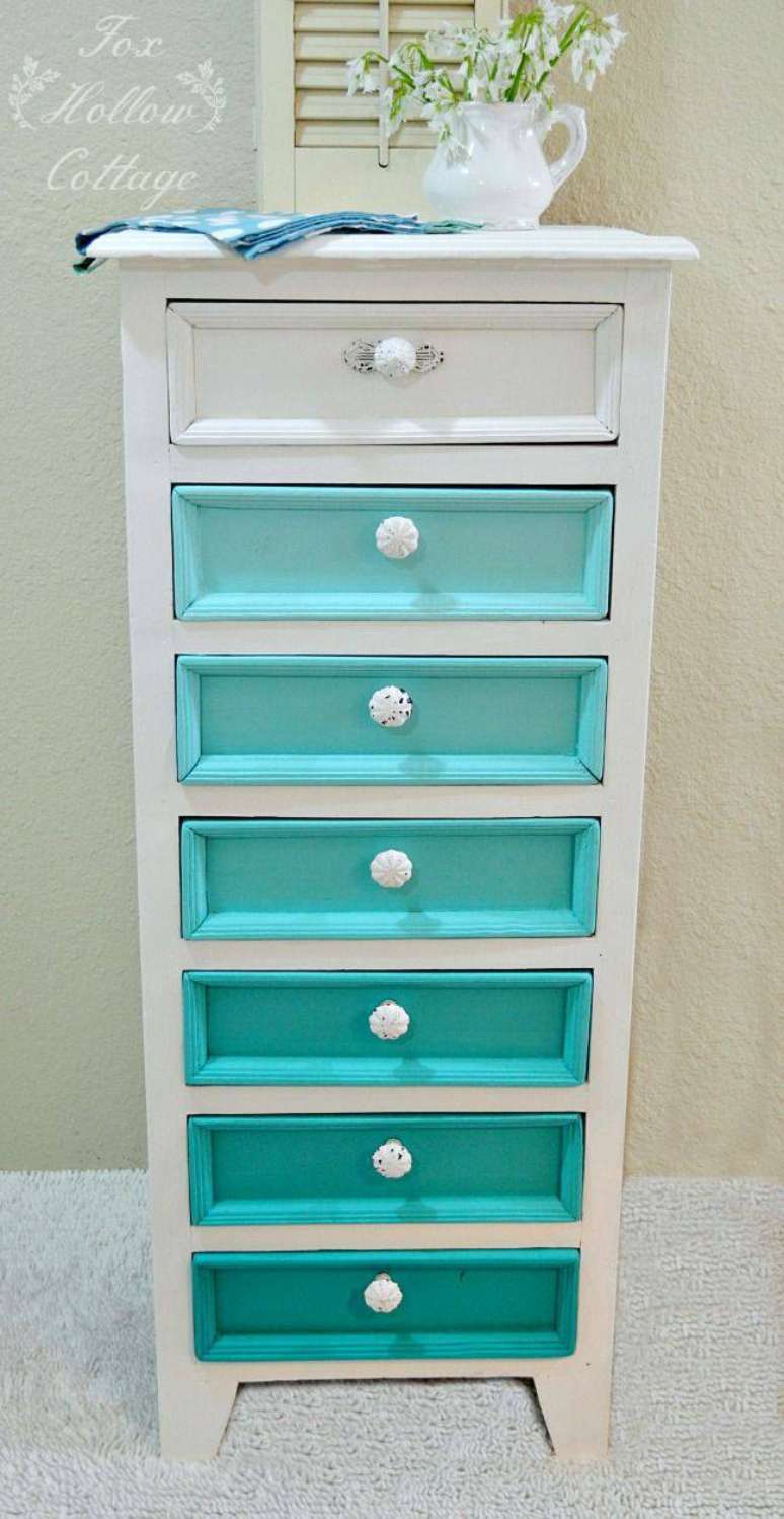 16. Gaveteiro organizador mdf para decoração – Por: Pinterest