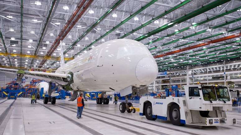 A fábrica da Boeing em North Charleston, na Carolina do Sul, é uma das duas envolvidas na construção do 787 Dreamliner