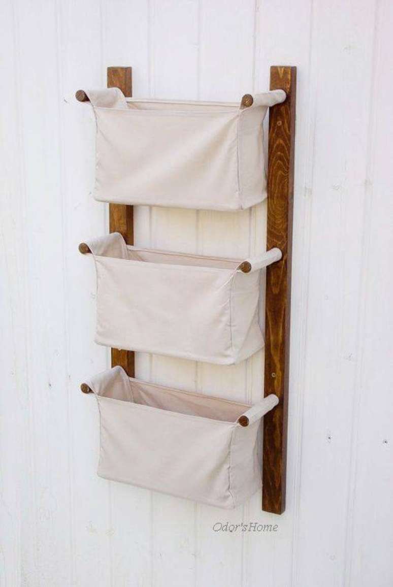 5. O cesto organizador de tecido é vantajoso por se adaptar ao formato dos itens. Foto: Odor’s Home