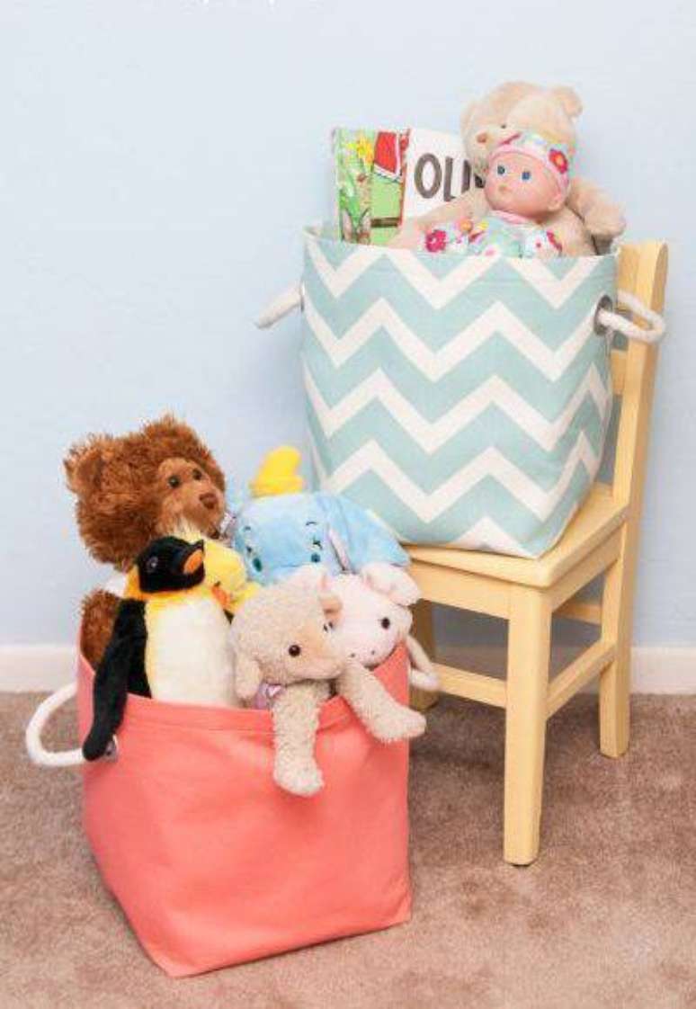 16. Cesto organizador nunca &eacute; demais. Foto: Como Fazer Artesanato