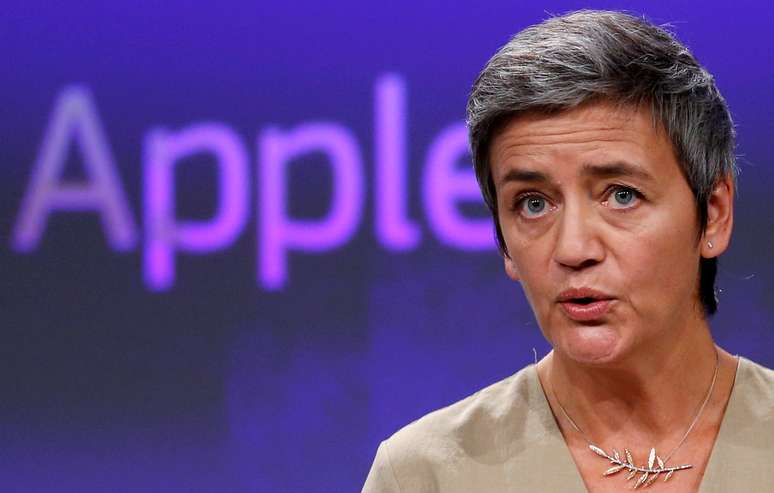 Comissiária de defesa da concorrência da União Europeia, Margrethe Vestager. 4/10/2017. REUTERS/Francois Lenoir