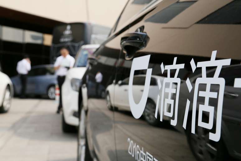 Logo da Didi em um dos carros da empresa em Pequim, China 
21/06/2016
REUTERS/Stringer
