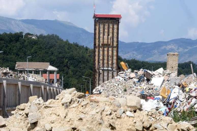 Amatrice, na Itália, ainda luta para se reconstruir