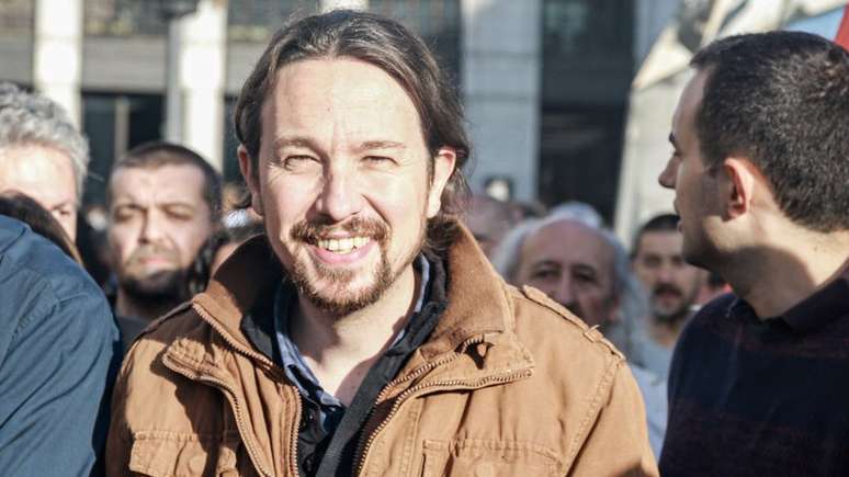 Pablo Iglesias emergiu como o l&iacute;der pol&iacute;tico do movimento contra as medidas de austeridade 15-M, que originou o partido Podemos