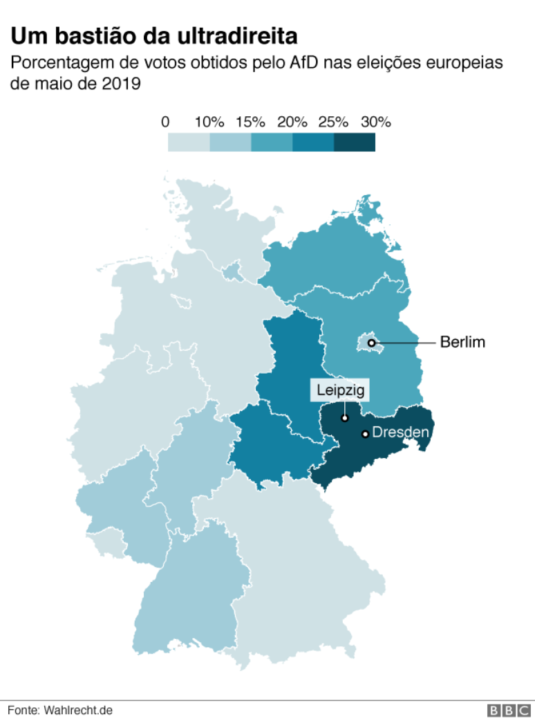 Mapa - bastião da extrema-direita