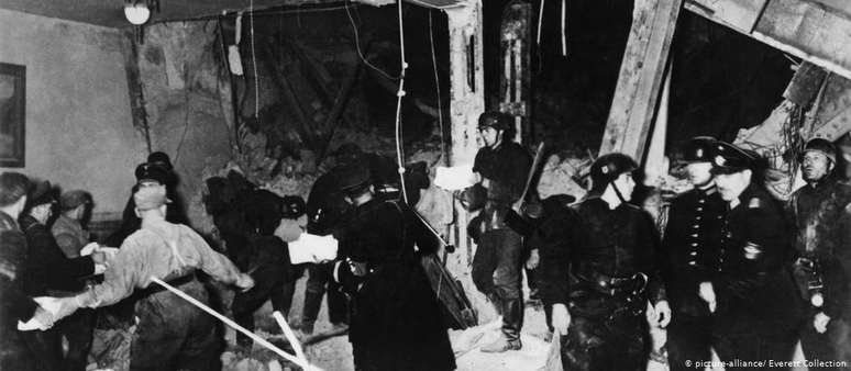 Bomba instalada por Elser explodiu pouco depois de Hitler ter deixado cervejaria em Munique