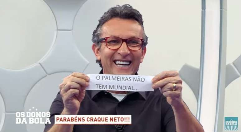 Neto provocou o Palmeiras após vitória do Flamengo contra o Botafogo (Reprodução)