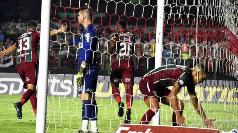 Digão comemora o primeiro gol do Flu no Morumbi - FOTO: Maílson Santana/Fluminense