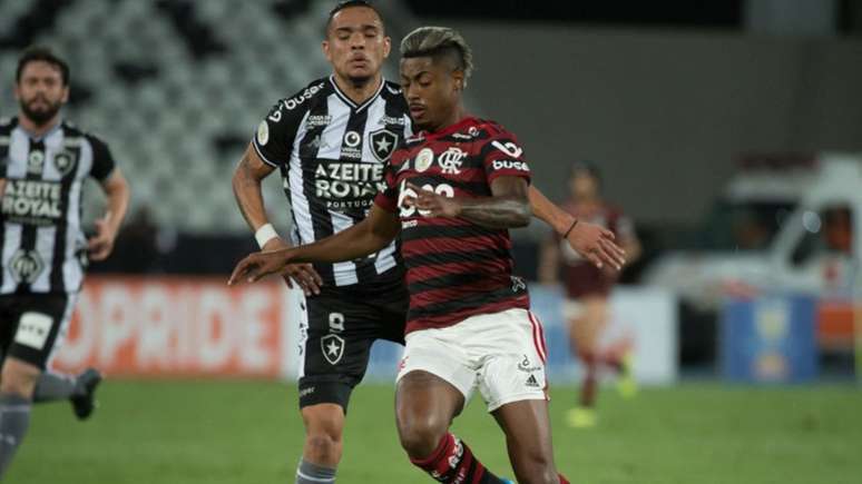 Bruno Henrique na vitória do Flamengo sobre o Botafogo nesta quinta-feira (Foto: Alexandre Vidal / Flamengo)