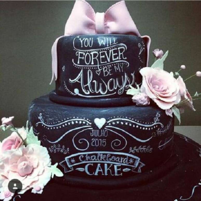 83. Modelo fake de bolo de casamento. Fonte: Pinterest