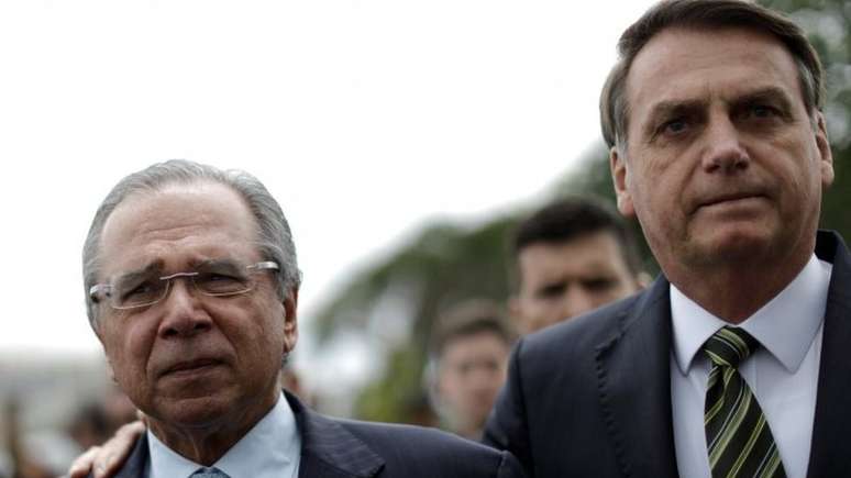 O ministro Paulo Guedes e o presidente Jair Bolsonaro foram dois dos principais alvos de Lula em sua fala no ABC