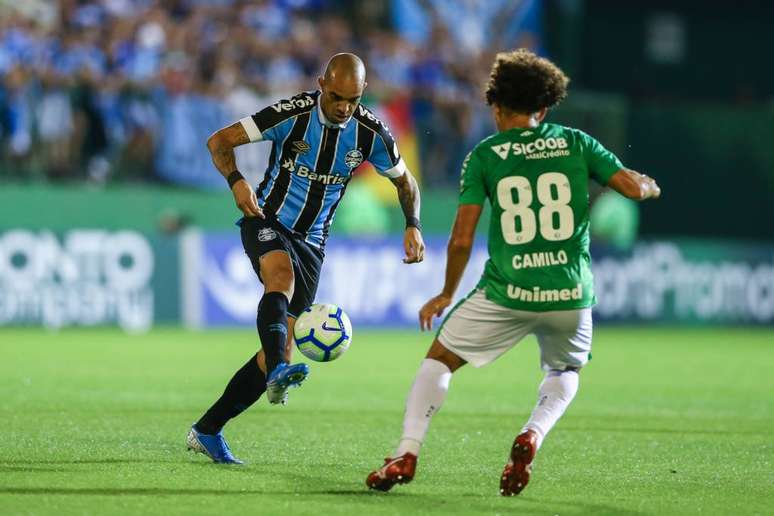 Grêmio não teve atuação de destaque contra a Chape, mas saiu com a vitória (Foto: Lucas Uebel/Grêmio)