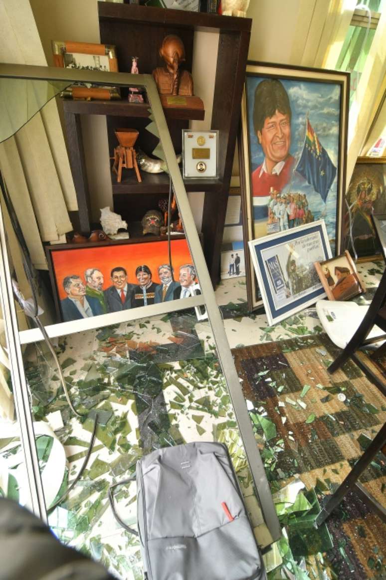 Casa de Morales foi saqueada por opositores