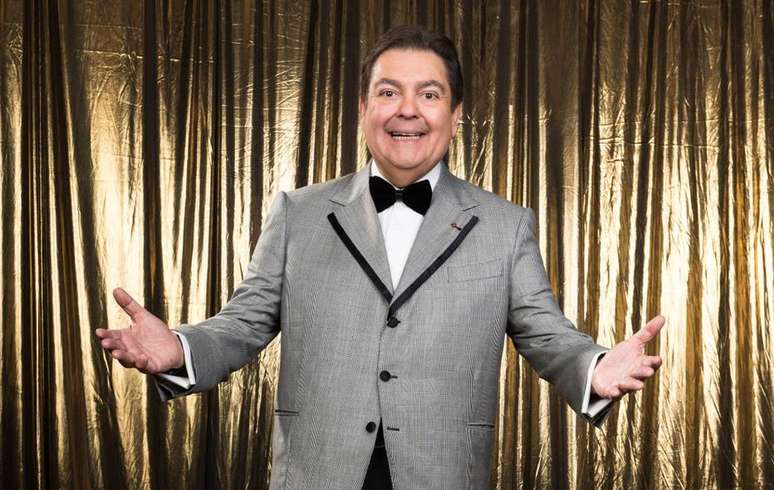 Fausto Silva na apresenta&ccedil;&atilde;o do Trof&eacute;u Doming&atilde;o - Melhores do Ano, do Doming&atilde;o do Faust&atilde;o, em 2018