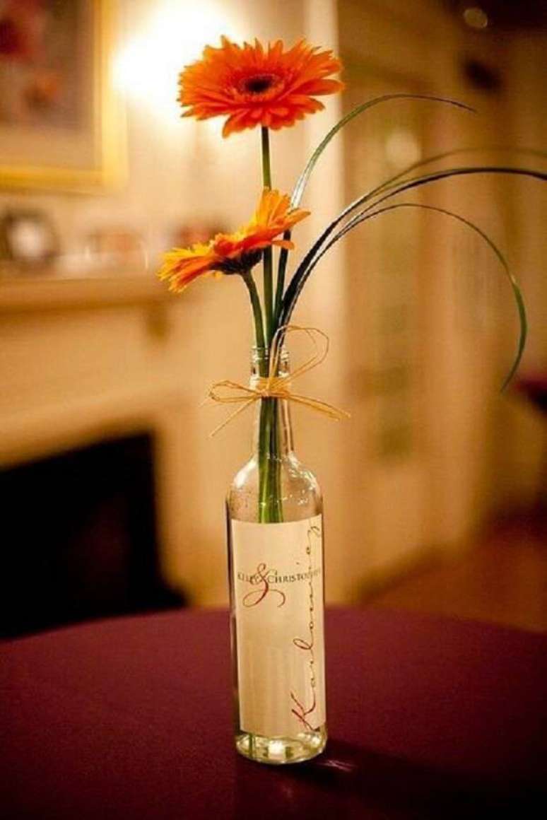 13. Arranjo delicado formado com flores de gérbera. Fonte: Pinterest