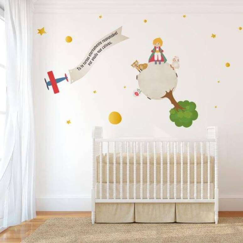 38. Temas para quarto de bebê do pequeno príncipe – Por: Mimo Infantil