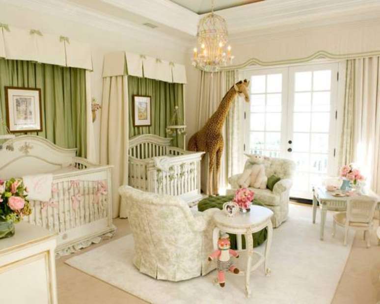 3. Temas para quarto de bebê safári para quarto compartilhado – Por: Apartamento Decorado Pequeno