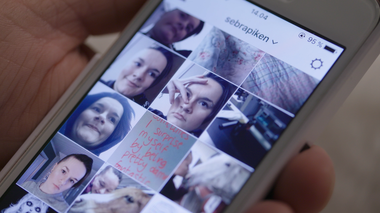 Os posts de Andrine mostrava seus lados alegres, mas tamb&eacute;m imagens de grave automutila&ccedil;&atilde;o