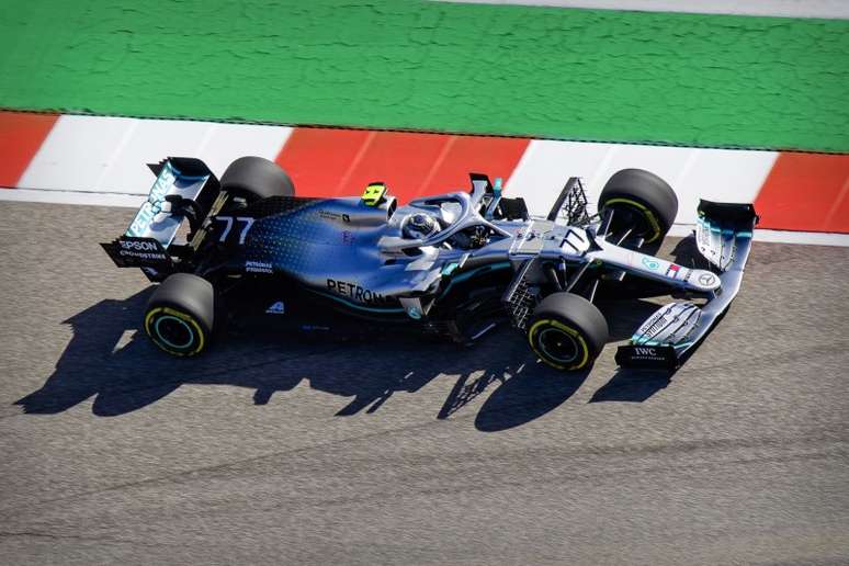 Valtteri Bottas, da Mercedes, durante treino para GP dos EUA de F&oacute;rmula 1
01/11/2019
Jerome Miron-USA TODAY Sports
