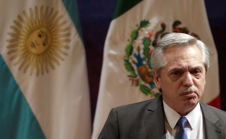  Fern&aacute;ndez participa de evento na Cidade do M&eacute;xico 5/11/2019   REUTERS/Luis Cortes