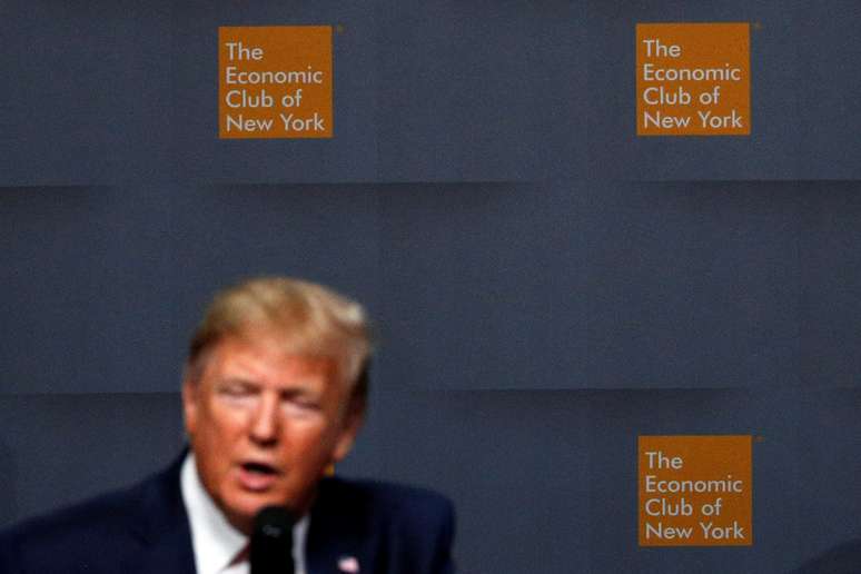 Trump fala no Clube Econ&ocirc;mico de NY 12/11/2019 REUTERS/Tom Brenner