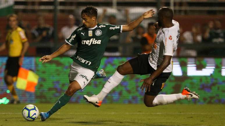Scarpa perdeu pênalti contra o Corinthians (Foto: Cesar Greco/Palmeiras)