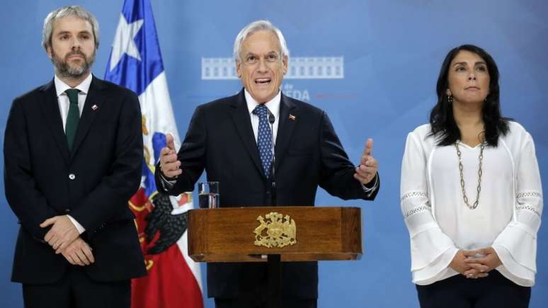 Piñera disse que sem paz não é possível avançar com a agenda de justiça social e a reforma da Constituição