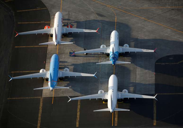 Aviões 737 MAX da Boeing estacionados em aeroporto
16/09/2019
REUTERS/Lindsey Wasson 