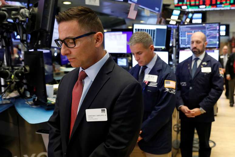 Operadores na Bolsa de Nova York. 11/11/2019. REUTERS/Brendan McDermid