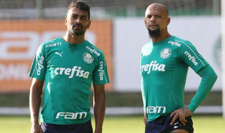 Thiago Santos substituiu Felipe Melo nas duas últimas partidas e teve bons números (Agência Palmeiras/Divulgação)
