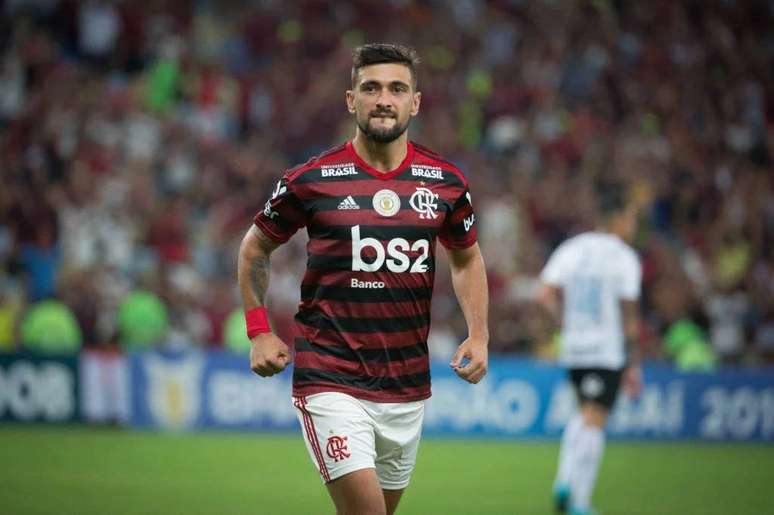 Arrascaeta era dúvida para o clássico por conta de lesão (Foto: Alexandre Vidal/CRF)