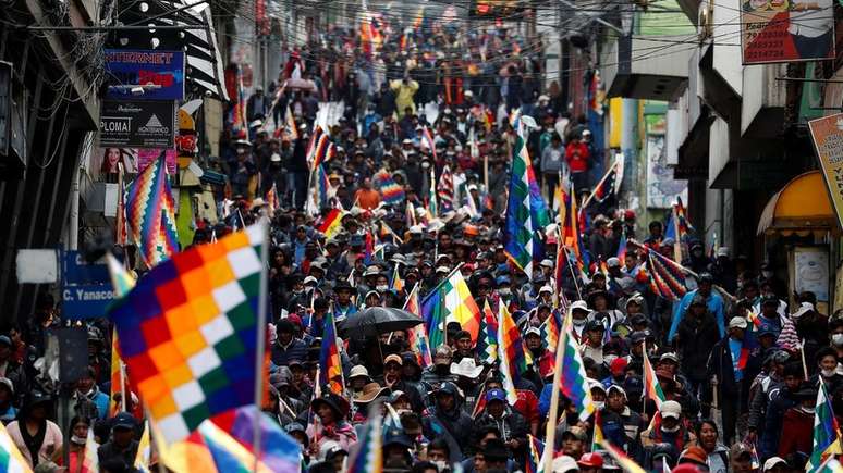 No documento final da cúpula não há menção à crise venezuelana ou à instabilidade na Bolívia (foto) após renúncia do presidente Evo Morales